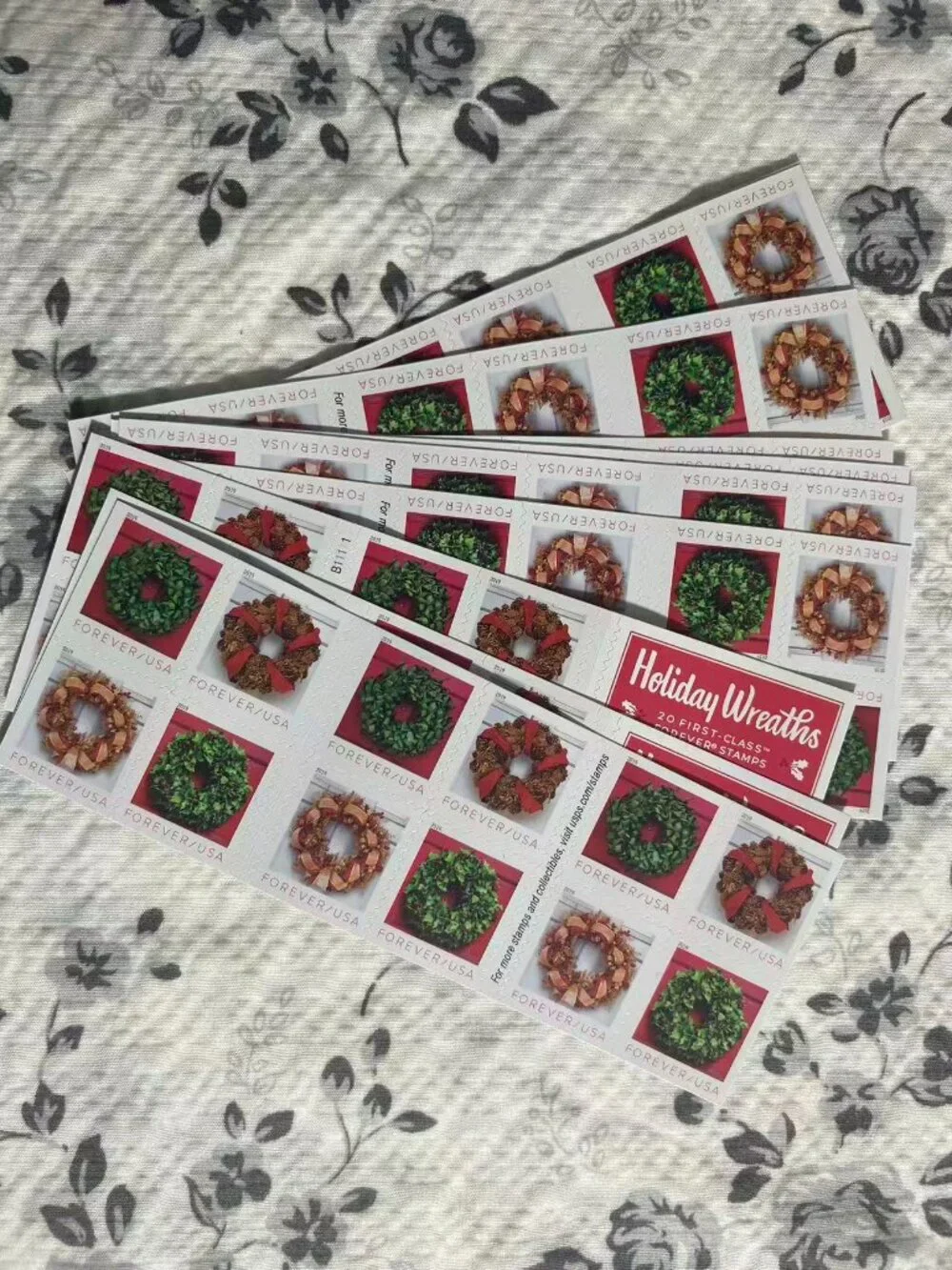 Elevate your holiday cards with these charming Holiday Wreaths Forever